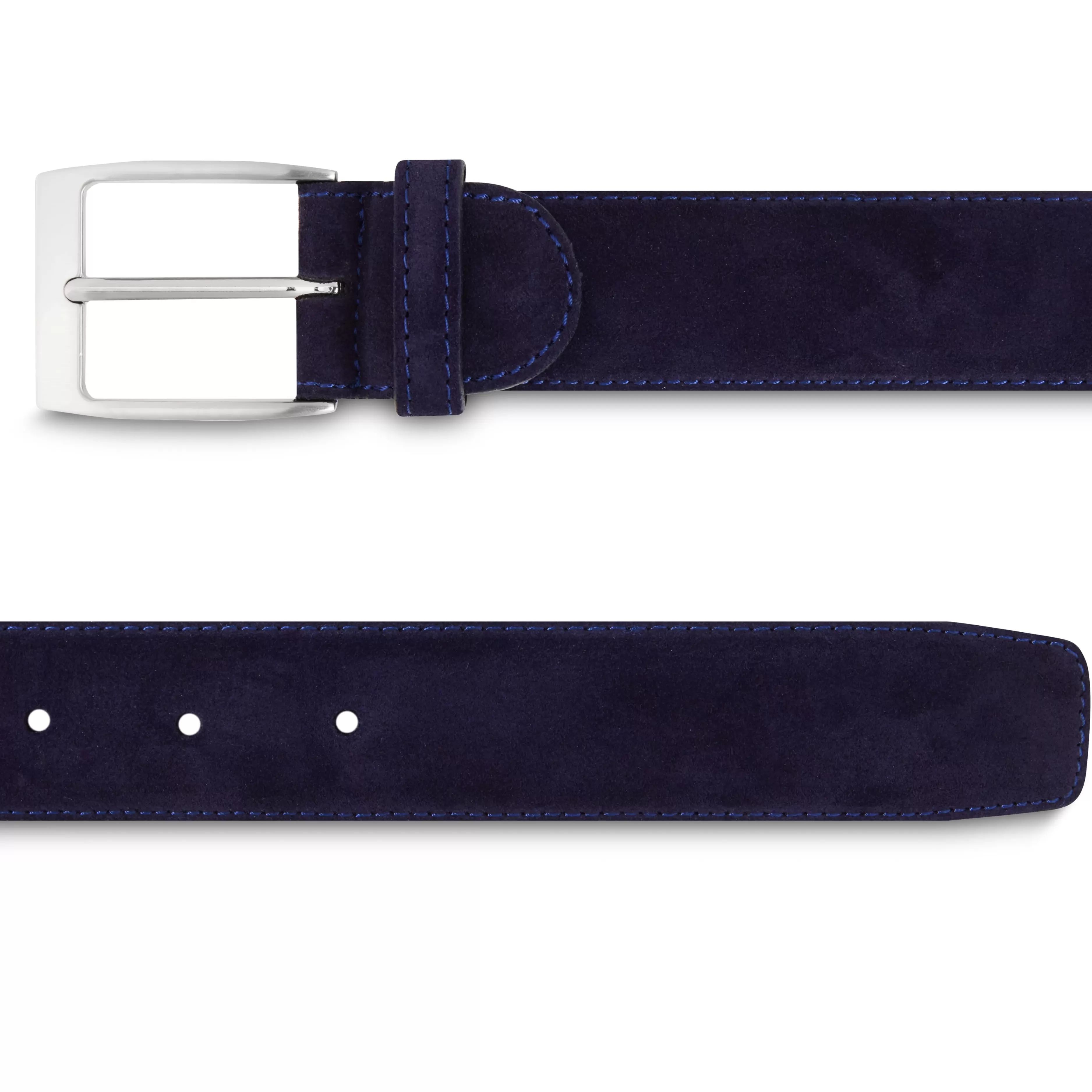 LodinG Ceinture veau velours bleu Marine Discount