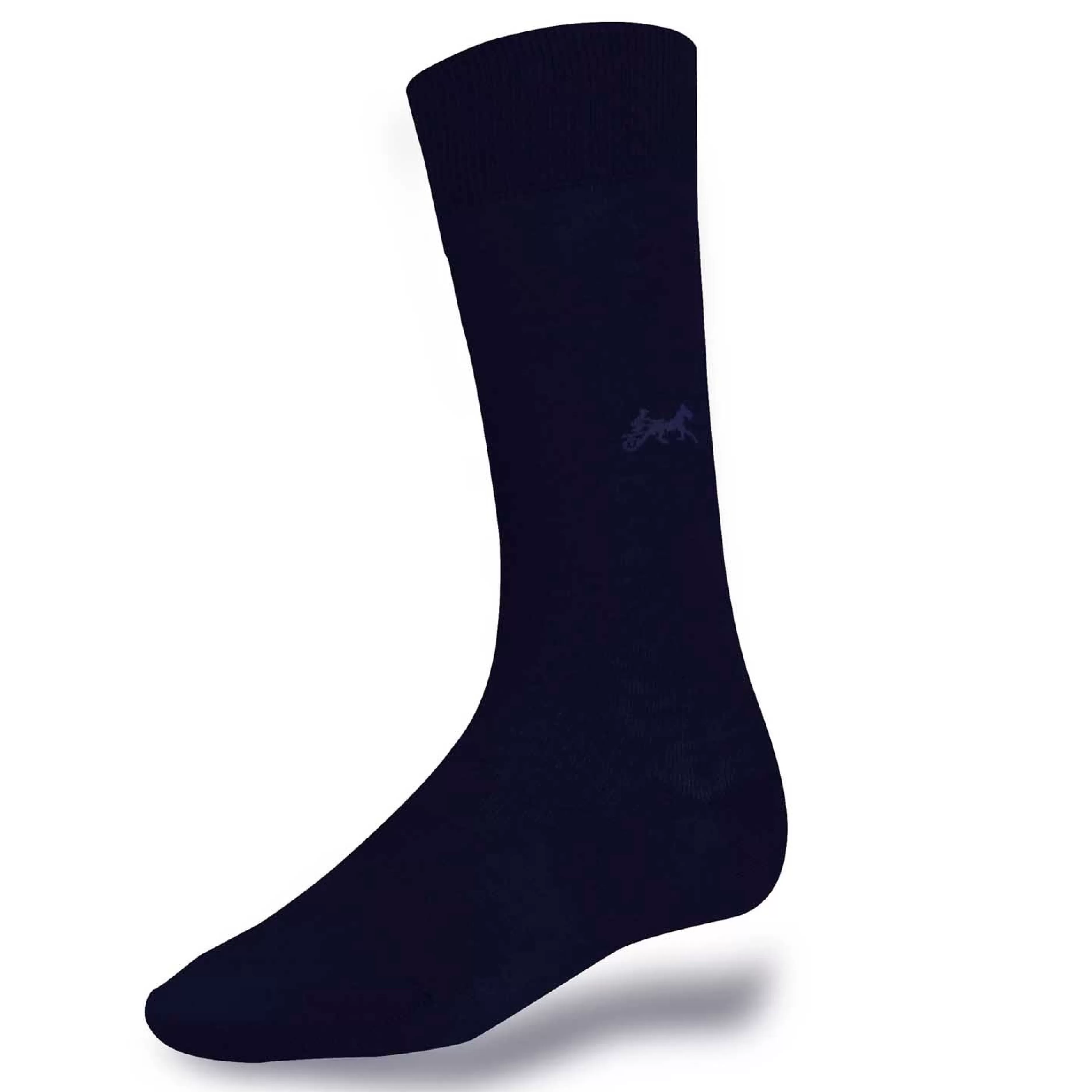 LodinG Chaussettes bleu en coton fil d'Ecosse avec sulky Marine Discount