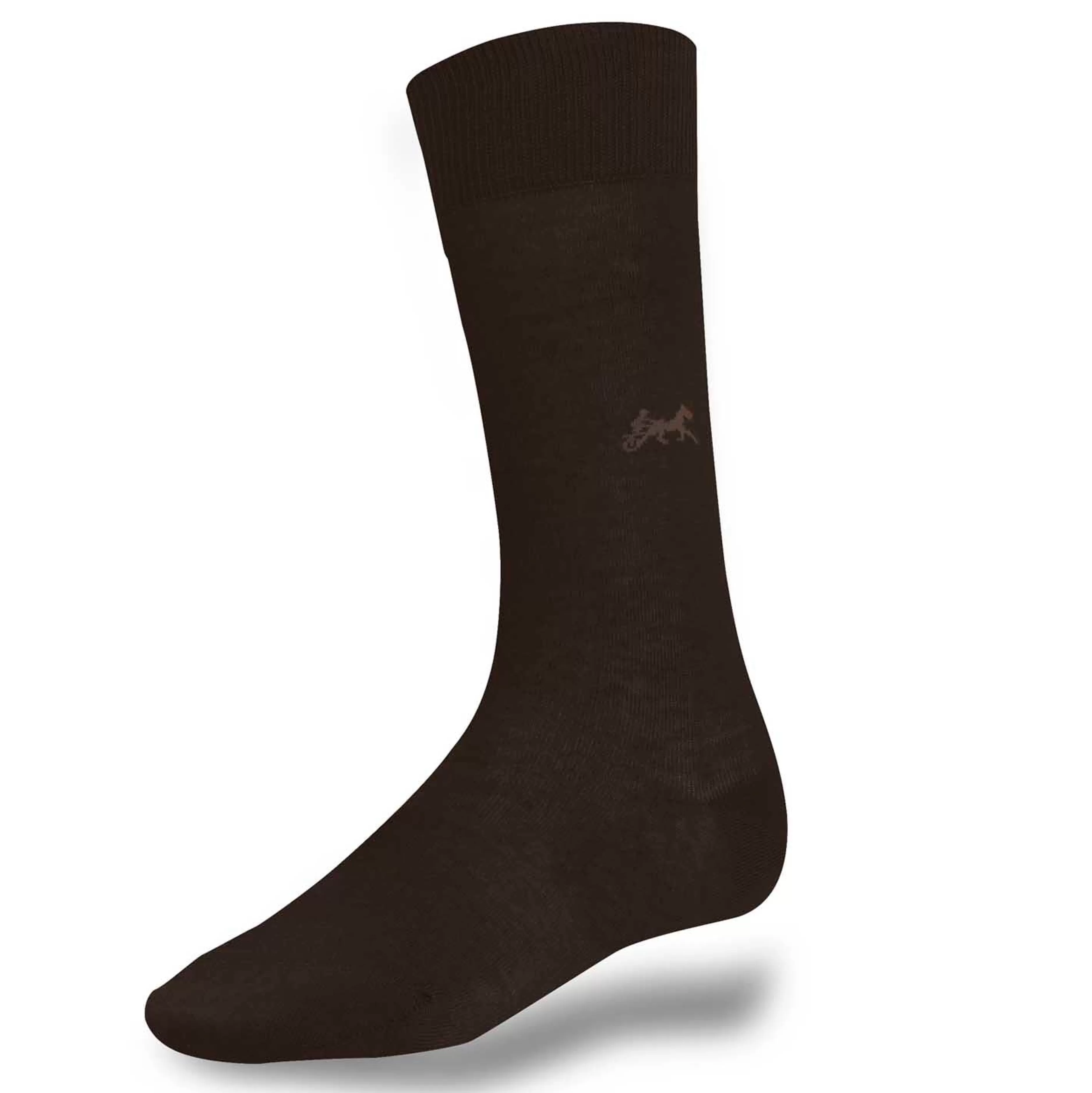 LodinG Chaussettes en coton fil d'Ecosse avec sulky Marron Clearance