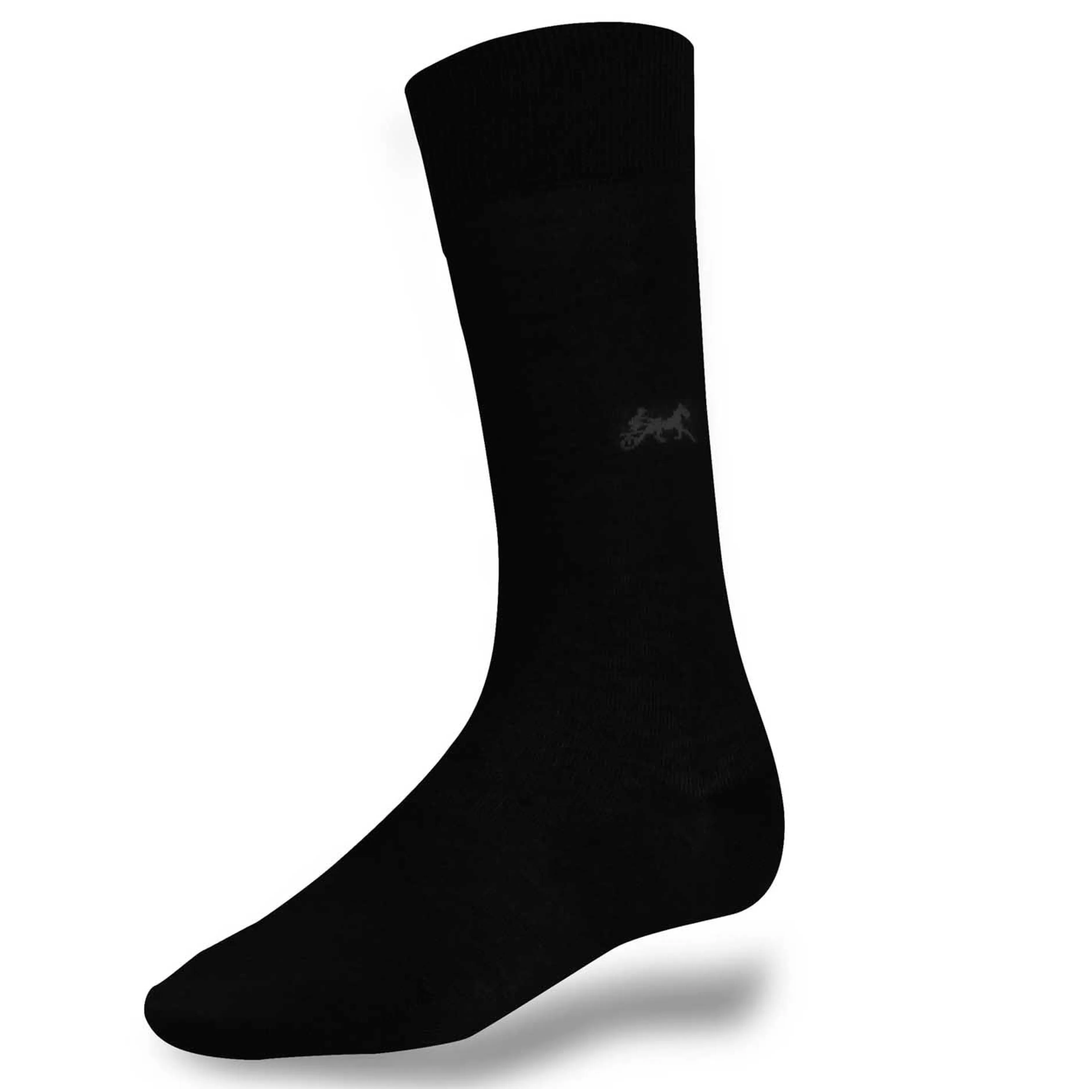 LodinG Chaussettes en coton fil d'Ecosse avec sulky Noir Shop