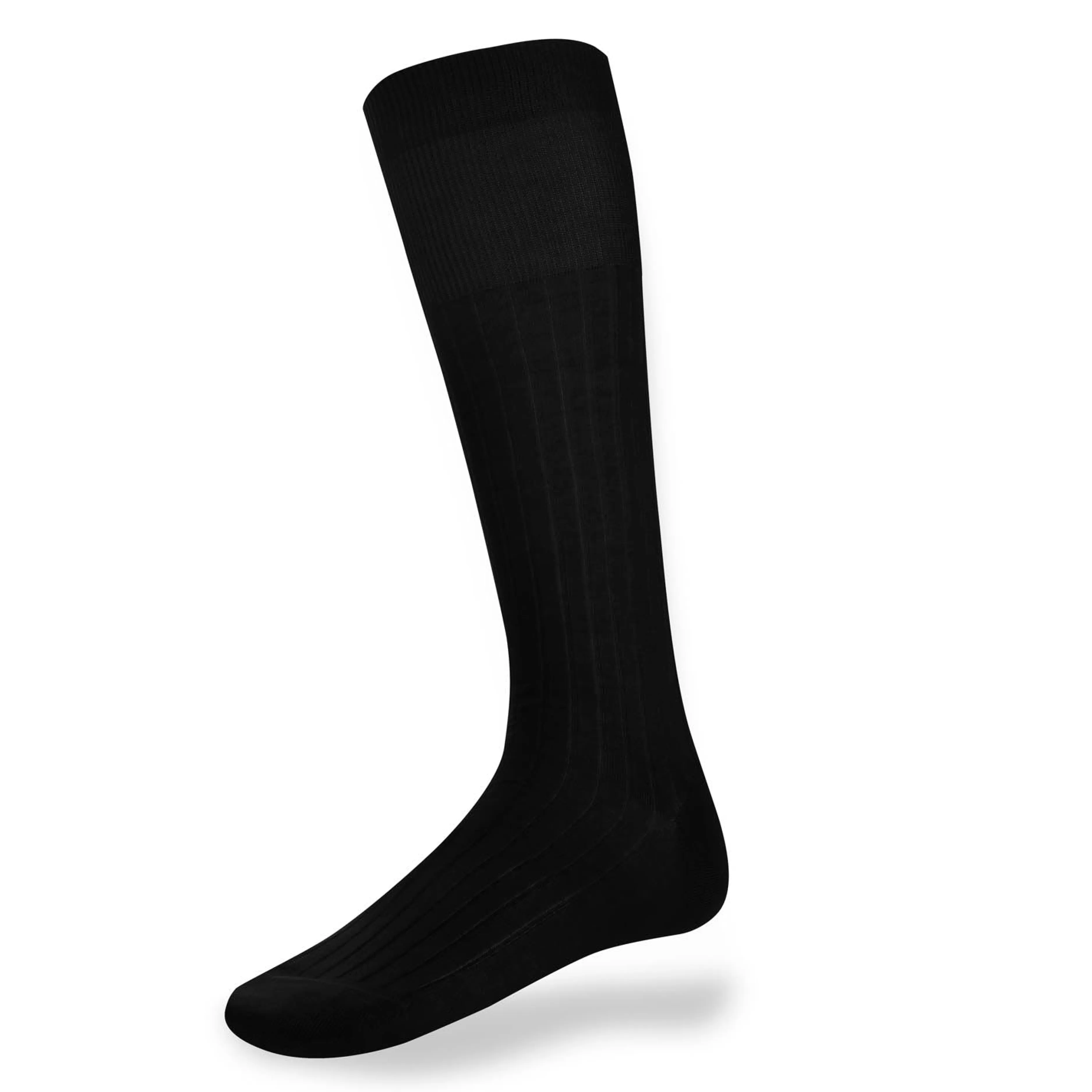 LodinG Chaussettes es longues en coton fil d'Ecosse Noir Cheap