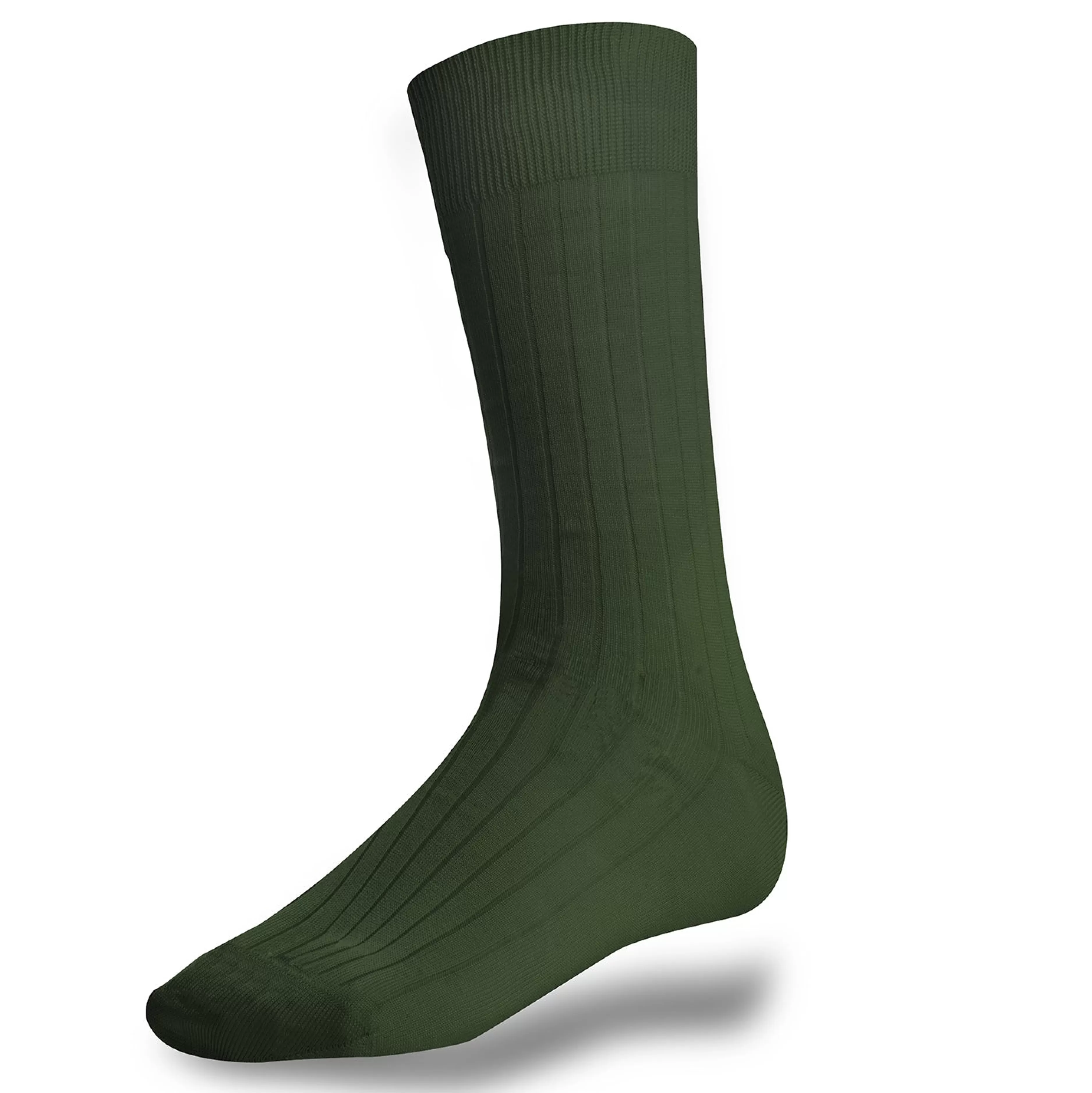 LodinG Chaussettes vert en coton fil d'Ecosse Kaki Outlet