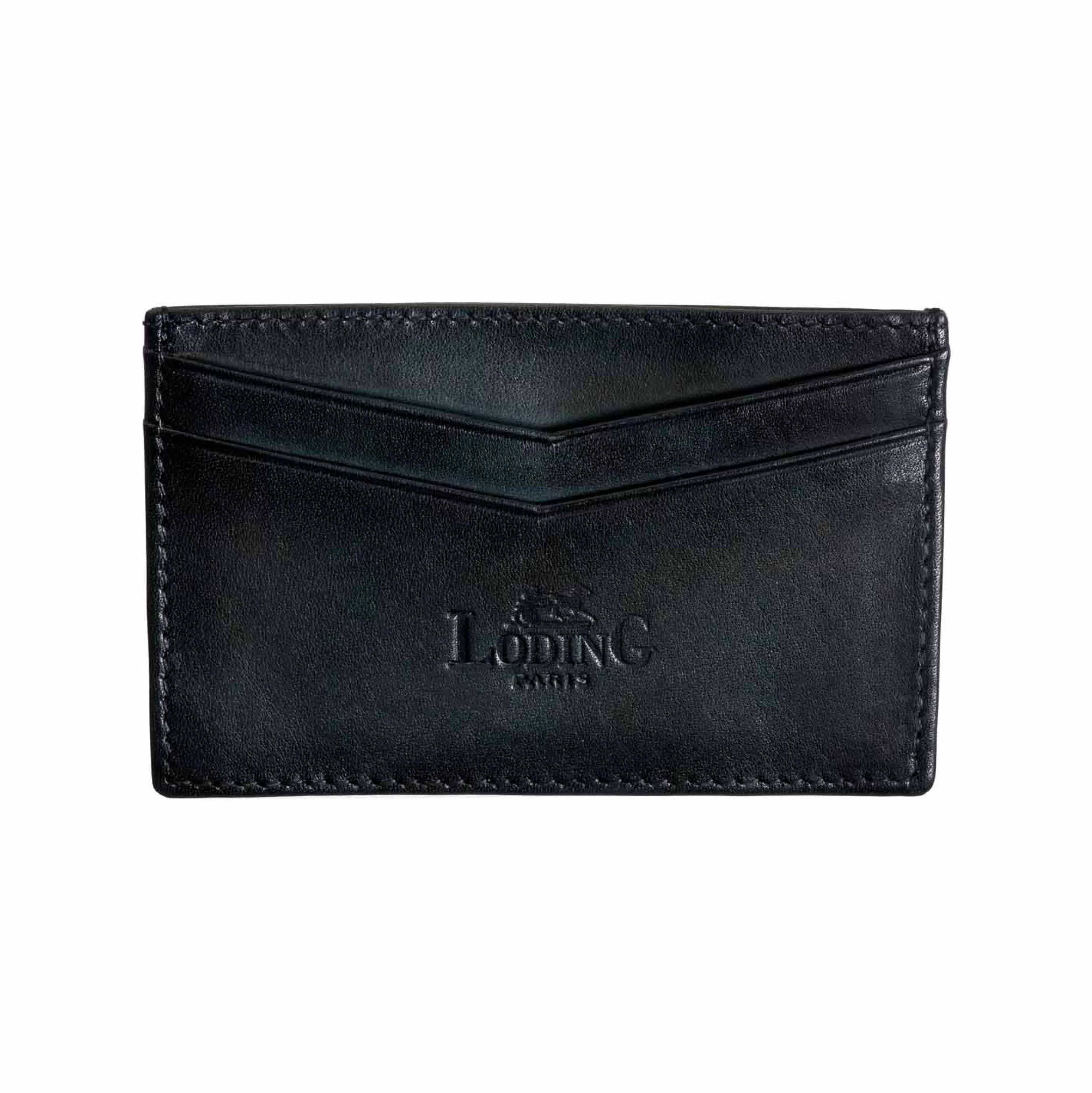 LodinG Porte-carte en cuir bleu Marine Hot