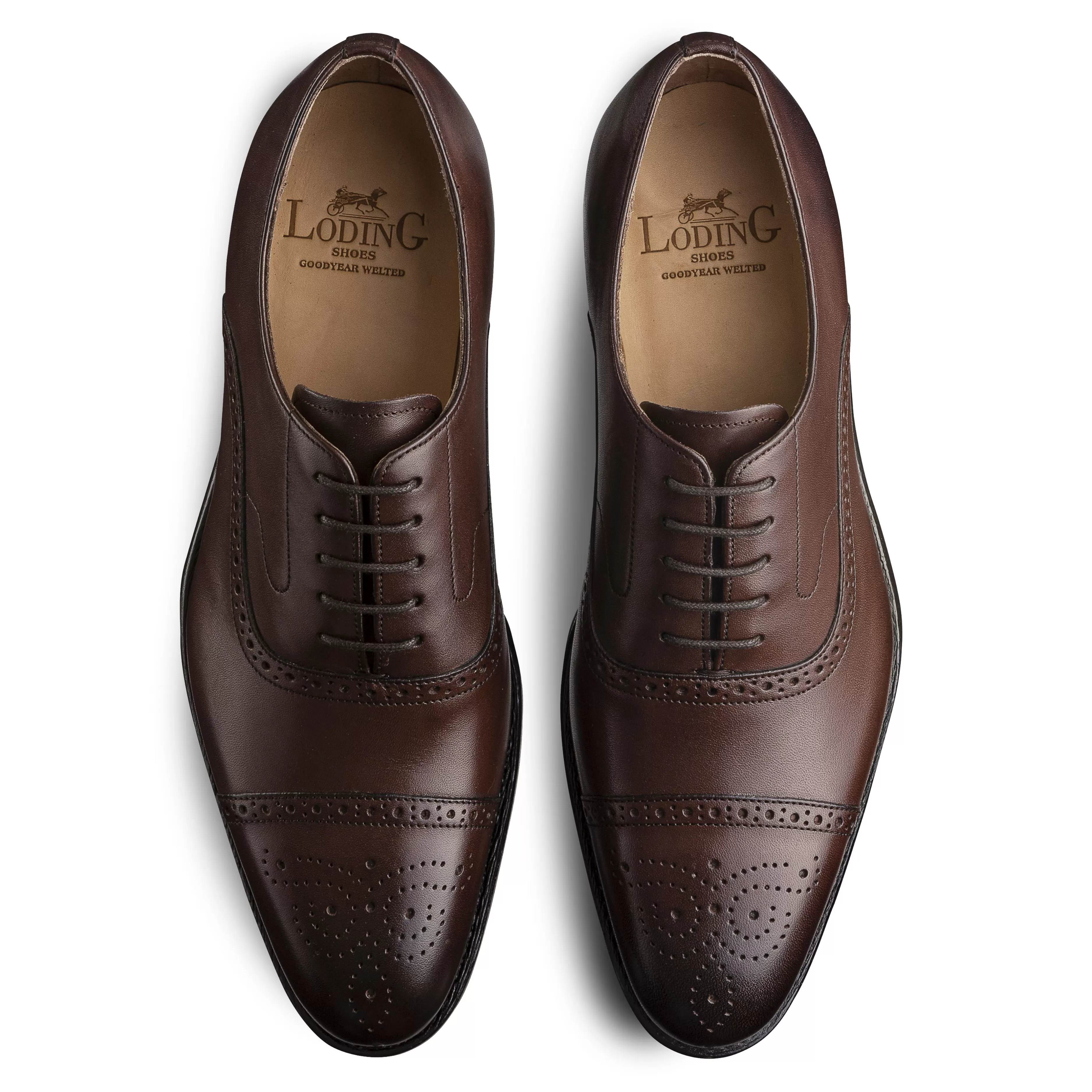 LodinG Richelieu Brogue Newton 318 Marron Clearance